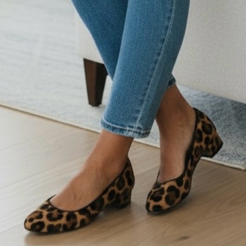 J. Crew Haircalf Classic Block Heel Pump